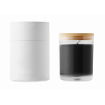 Bougie allongée à la vanille dans un récipient en verre Scented couleur noir troisième vue