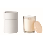 Bougie allongée à la vanille dans un récipient en verre Scented couleur transparent deuxième vue