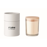 Bougie allongée à la vanille dans un récipient en verre Scented couleur transparent vue principale