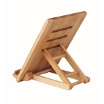 Support avec logo gravé pour tablette ou portable en bambou Bamboo couleur bois quatrième vue