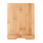 Support avec logo gravé pour tablette ou portable en bambou Bamboo couleur bois sixième vue
