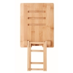 Support avec logo gravé pour tablette ou portable en bambou Bamboo couleur bois septième vue