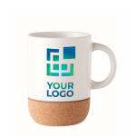 Mug pour sublimation avec base en liège 300ml Sublim Cork vue avec zone d'impression