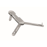 Support pour PC portable pliant en aluminium avec pads Tristand couleur argenté mat