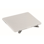 Support pour PC portable pliant en aluminium avec pads Tristand couleur argenté mat quatrième vue