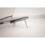 Support pour PC portable pliant en aluminium avec pads Tristand couleur argenté mat cinquième vue photographique