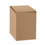 Verre en verre à double paroi avec couvercle de 350 ml Vacuum Medium couleur bois clair