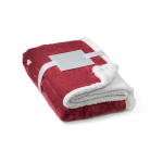 Couverture en polaire réversible 225 g/m² Sankt Moritz couleur bordeaux