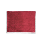 Couverture en polaire réversible 225 g/m² Sankt Moritz couleur bordeaux