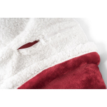 Couverture en polaire réversible 225 g/m² Sankt Moritz couleur bordeaux