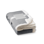 Couverture en polaire réversible 225 g/m² Sankt Moritz couleur gris