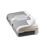 Couverture en polaire réversible 225 g/m² Sankt Moritz couleur gris