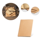 Carnet recyclé avec couverture en carton A5 feuilles lisses EcoStiched