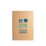 Blocs-notes recyclés en carton A6 avec feuilles lisses Eco Stiched avec zone d'impression