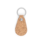 Porte-clés publicitaire ovale gravable en liège Cork Oval couleur naturel première vue