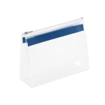 Sac de voyage pratique en plastique avec fermeture éclair Zipper couleur bleu