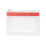Sac de voyage pratique en plastique avec fermeture éclair Zipper couleur orange première vue