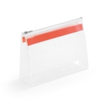 Sac de voyage pratique en plastique avec fermeture éclair Zipper couleur orange