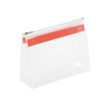 Sac de voyage pratique en plastique avec fermeture éclair Zipper couleur orange