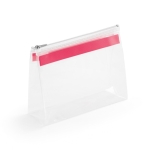 Sac de voyage pratique en plastique avec fermeture éclair Zipper couleur rose