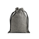 Sac cadeau en coton recyclé 140 g/m2 Gift Recycled couleur noir