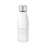 Gourde en aluminium pour impression coloré 500 ml City Sublim couleur blanc image avec logo