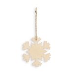 Set de 3 décorations de Noël personnalisées en bois à accrocher Forest couleur naturel première vue