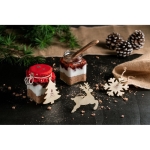 Set de 3 décorations de Noël personnalisées en bois à accrocher Forest vue d'ambiance