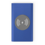 Chargeur sans fil et batterie externe de 4.000 mAh Powercard Chargepad couleur bleu