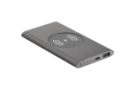 Chargeur sans fil et batterie externe de 4.000 mAh Powercard Chargepad couleur gris foncé