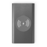 Chargeur sans fil et batterie externe de 4.000 mAh Powercard Chargepad couleur gris foncé