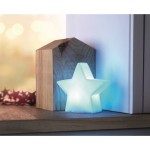 Étoile lumineuse en plastique promotionnelle décoration de Noël Star couleur blanc deuxième vue d'ambiance