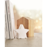 Étoile lumineuse en plastique promotionnelle décoration de Noël Star couleur blanc cinquième vue d'ambiance