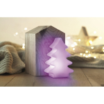 Sapin de Noël lumineux décoratif en plastique avec couleurs Tree couleur blanc