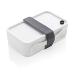 Lunch box avec séparateur et couverts à personnaliser 1,2L Carry couleur blanc