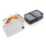 Lunch box avec séparateur et couverts à personnaliser 1,2L Carry couleur gris graphite vue générale