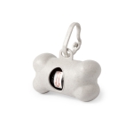 Distributeur de sacs pour chiens en fibre de bambou Eco Bone couleur naturel première vue