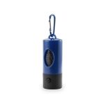 Distributeur de sacs pour chien avec mousqueton et LED Colors Muller couleur bleu première vue
