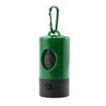 Distributeur de sacs pour chien avec mousqueton et LED Colors Muller couleur vert