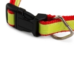 Collier réfléchissant publicitaire pour animaux de compagnie DogFluor couleur rouge deuxième vue
