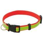 Collier réfléchissant publicitaire pour animaux de compagnie DogFluor couleur rouge