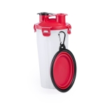 Set de voyage nourriture et eau pour animaux de compagnie TakeAway couleur rouge première vue
