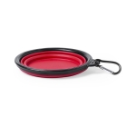 Set de voyage nourriture et eau pour animaux de compagnie TakeAway couleur rouge deuxième vue