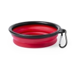 Set de voyage nourriture et eau pour animaux de compagnie TakeAway couleur rouge troisième vue