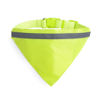 Collier bandana pour chien réfléchissant avec logo imprimable Trevor couleur jaune fluorescent première vue