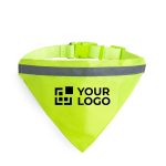 Collier bandana pour chien réfléchissant avec logo imprimable Trevor vue principale