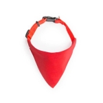 Collier bandana pour chien personnalisable avec logo Colors couleur rouge deuxième vue