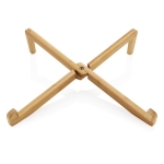 Support pour PC et tablette en bambou en pochette individuelle Bamboo couleur bois