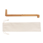 Support pour PC et tablette en bambou en pochette individuelle Bamboo couleur bois deuxième vue