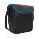 Sac glacière promotionnel résistant pour 20 canettes Explorer 17L couleur noir vue avec logo